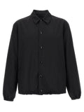 Prada Black Virgin Wool Full-Length Jacket
