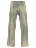 Prada Blue Cotton Casual Pants