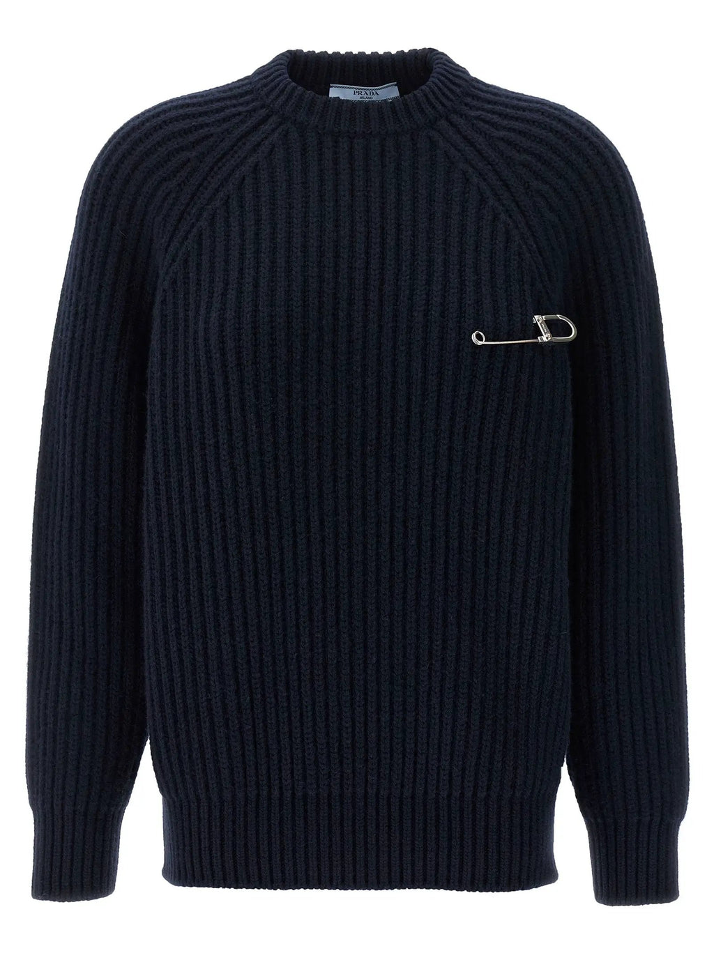 Prada Blue Virgin Wool Cardigan