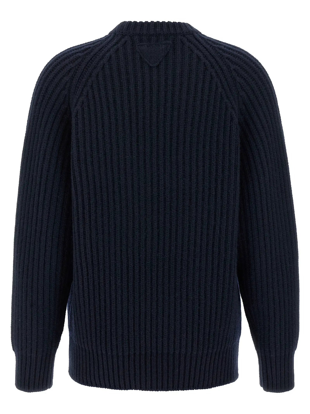 Prada Blue Virgin Wool Cardigan