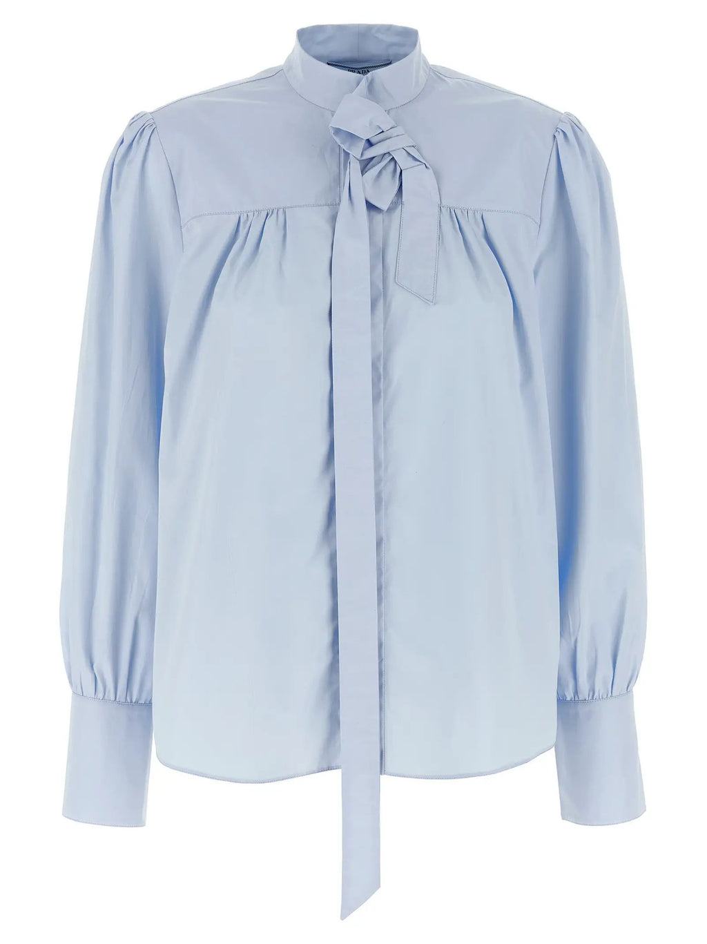 Prada Blue Cotton Blouse