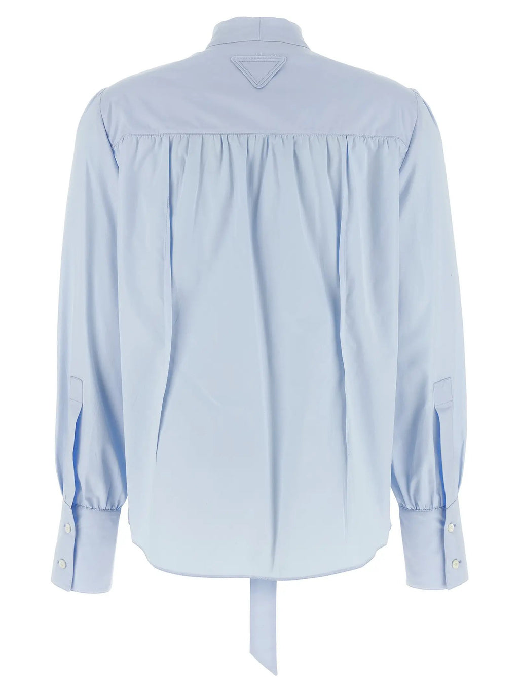 Prada Blue Cotton Blouse