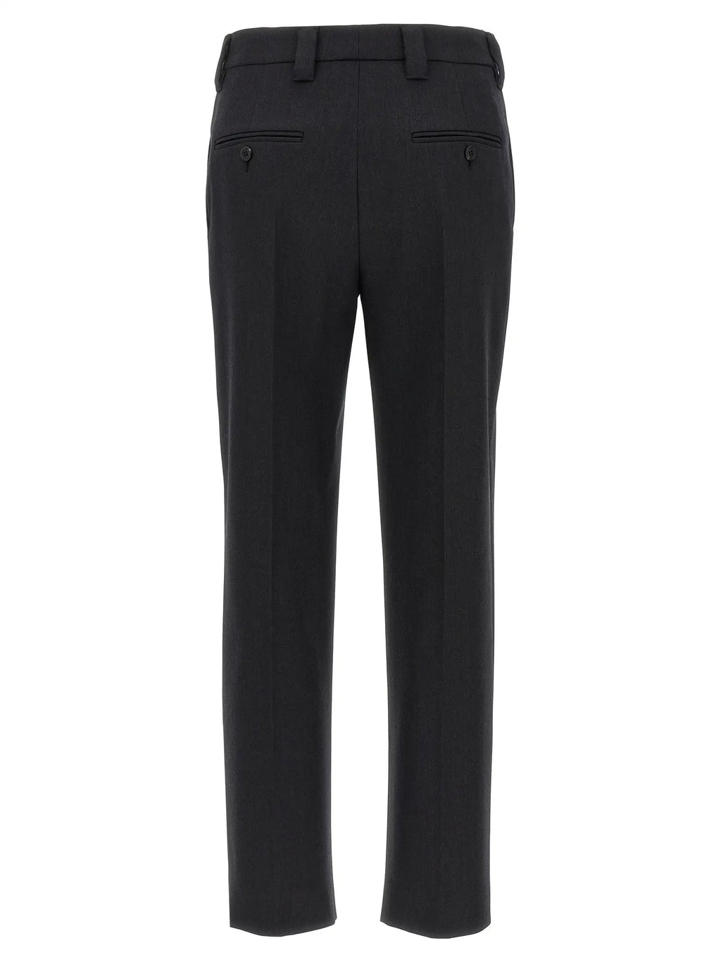 Prada Gray Virgin Wool Dress Pants