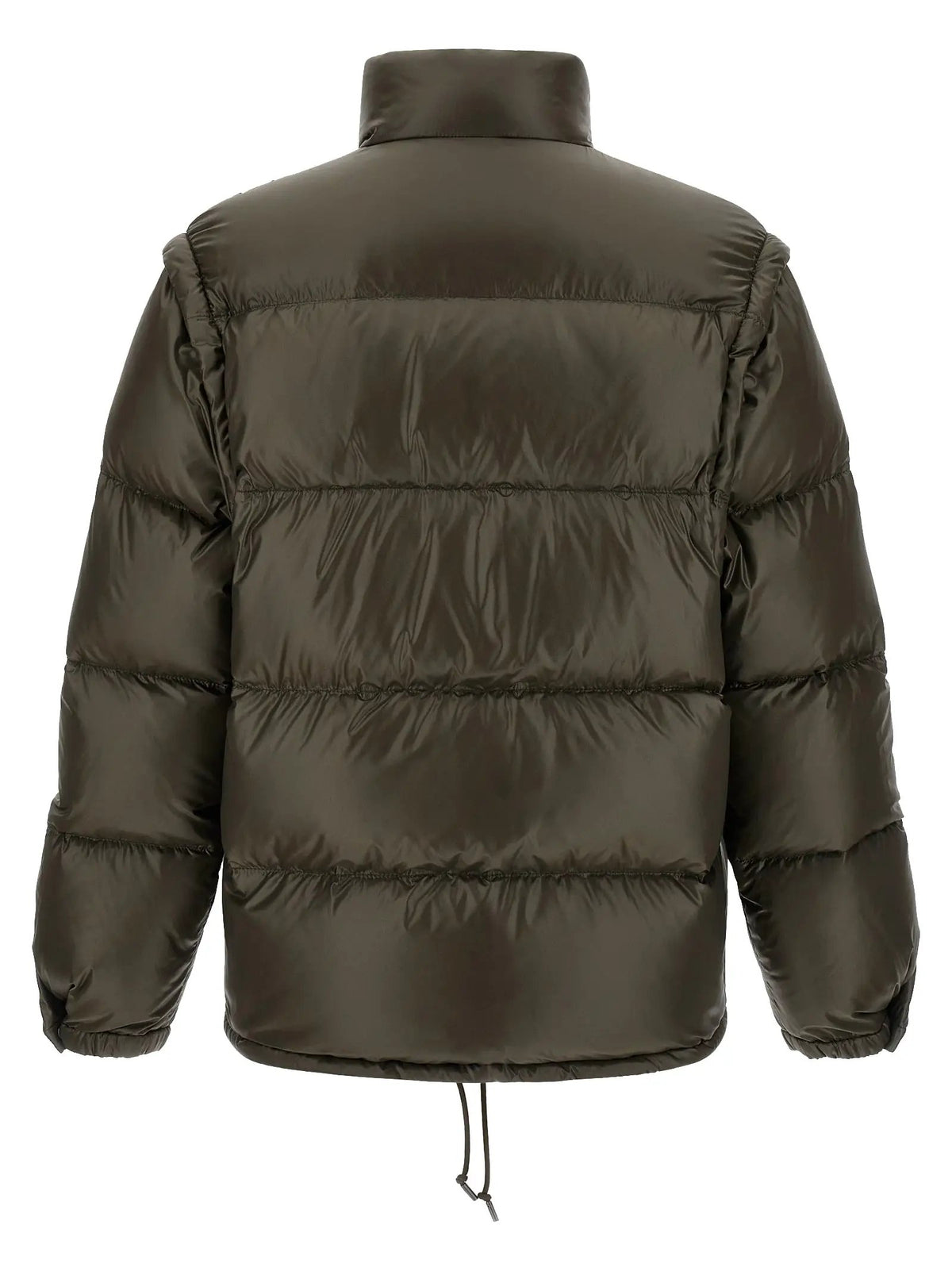 Prada Gray Recycled Polyamide Full-Length Jacket