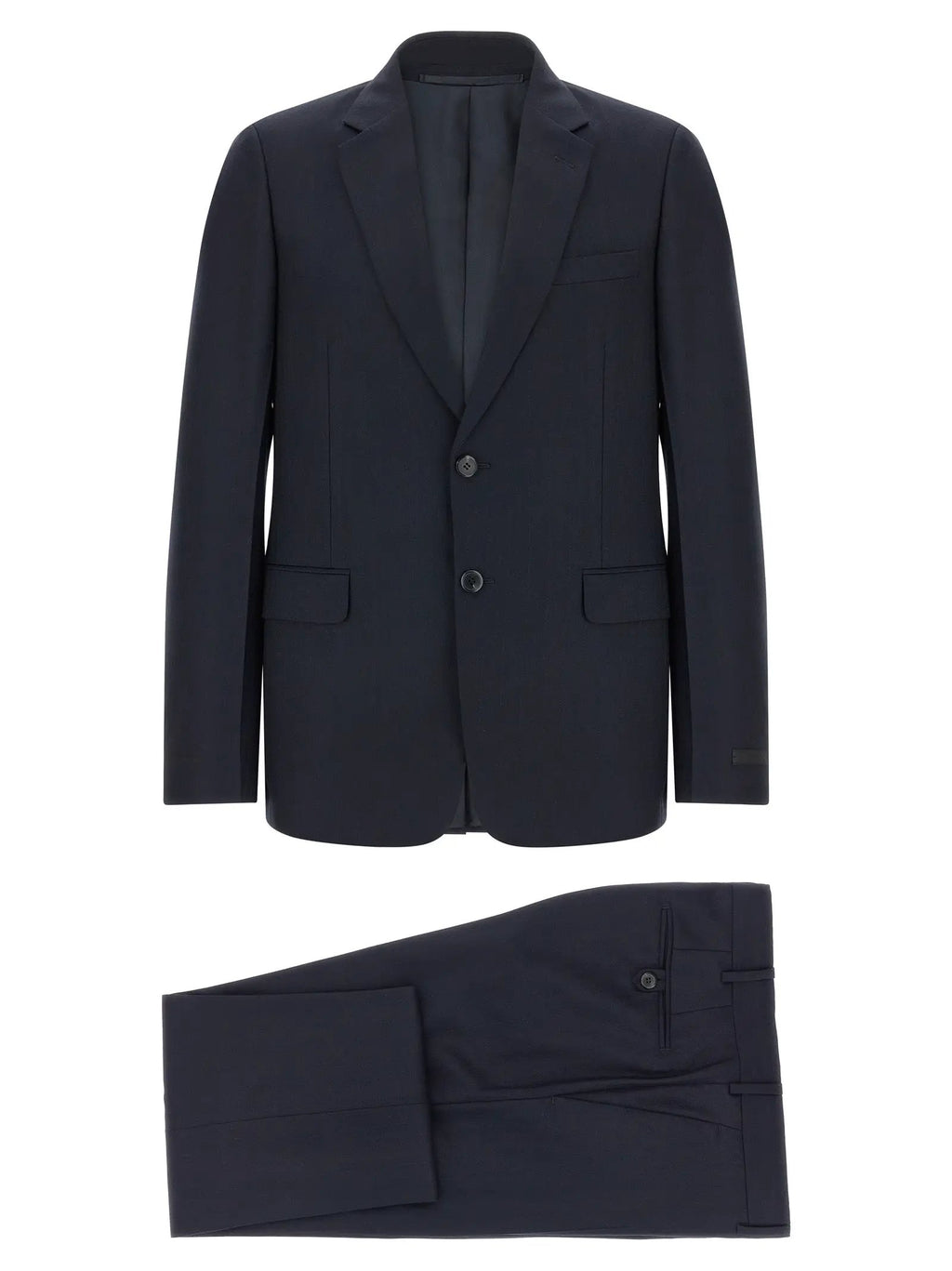 Prada Blue Virgin Wool Two-Piece Suit