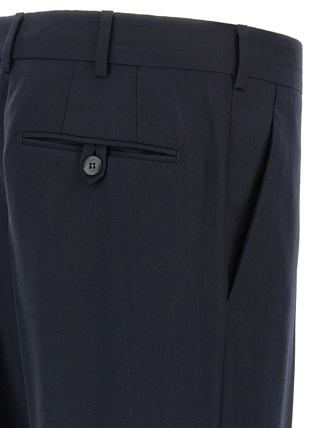 Prada Blue Virgin Wool Two-Piece Suit