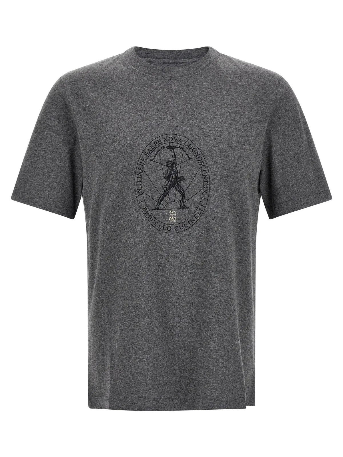 Brunello Cucinelli Gray Cotton T-Shirt