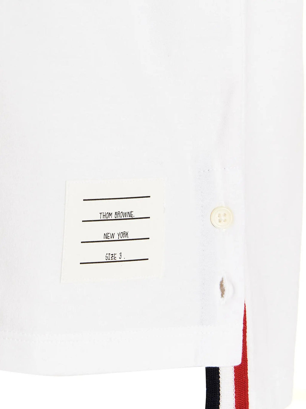 Thom Browne White Cotton T-Shirt