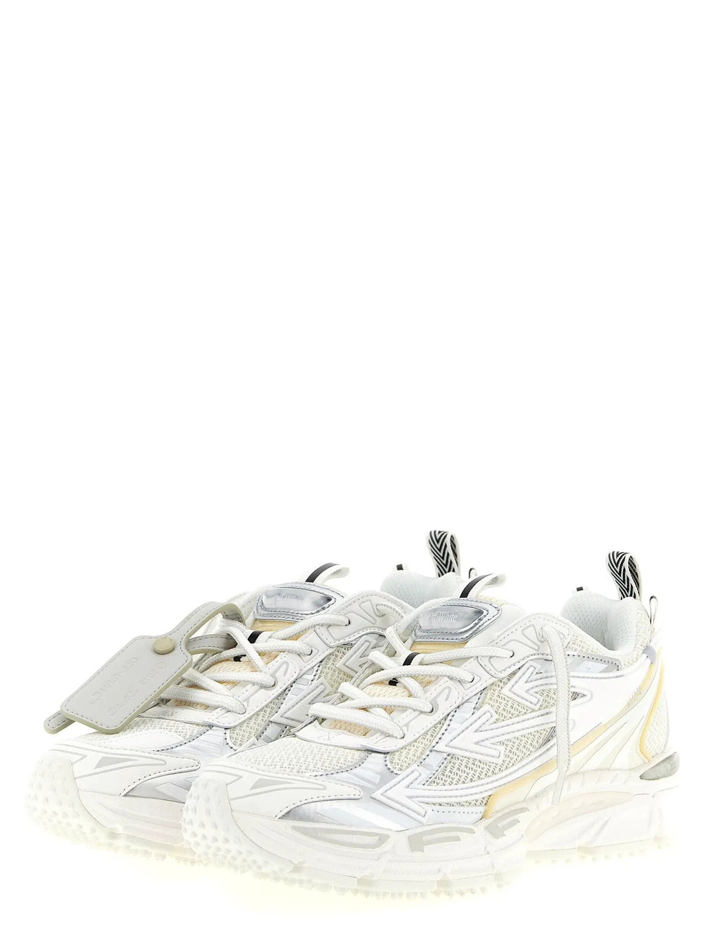 Off-White White Polyethylene Athletic Sneakers