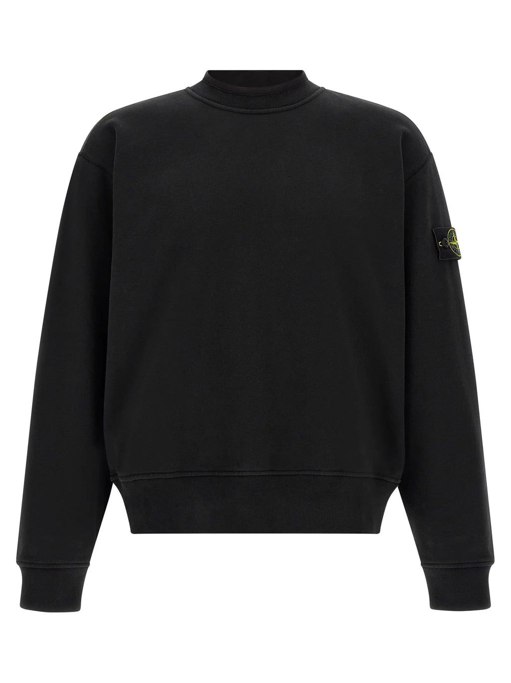 Stone Island Black Cotton Sweatshirt