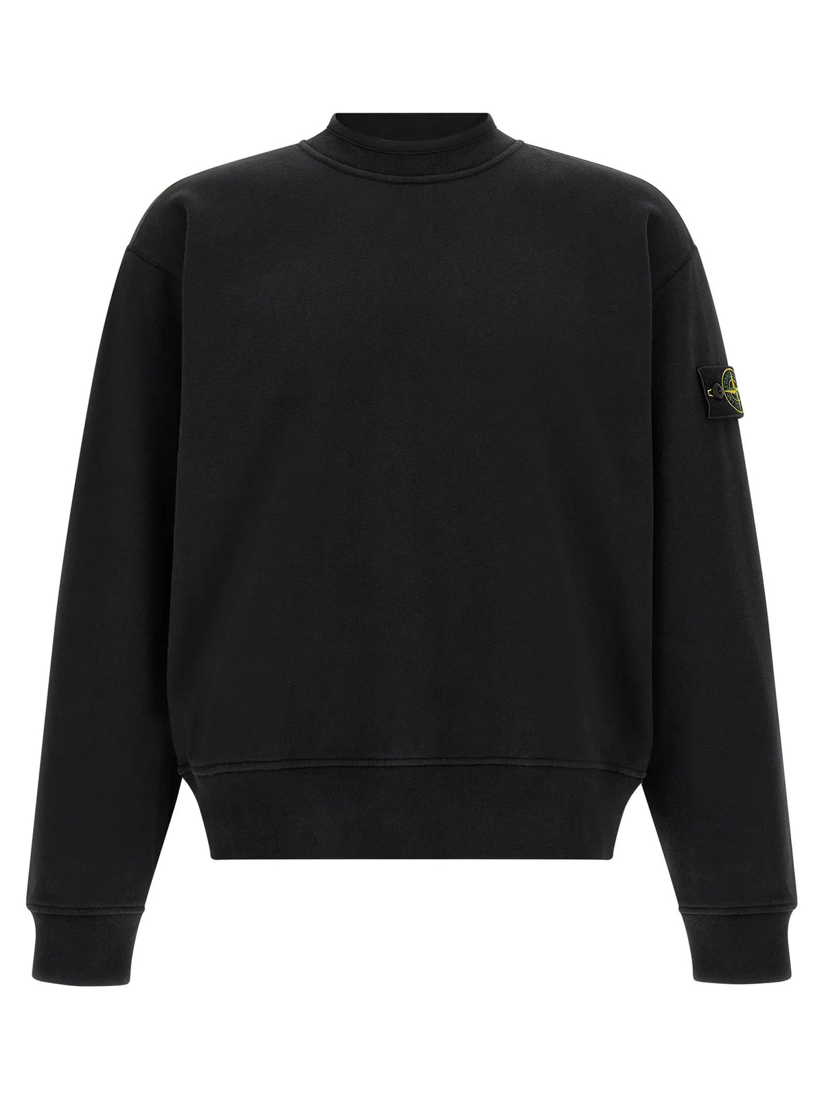 Stone Island Black Cotton Sweatshirt
