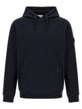 Stone Island Blue Cotton Sweatshirt
