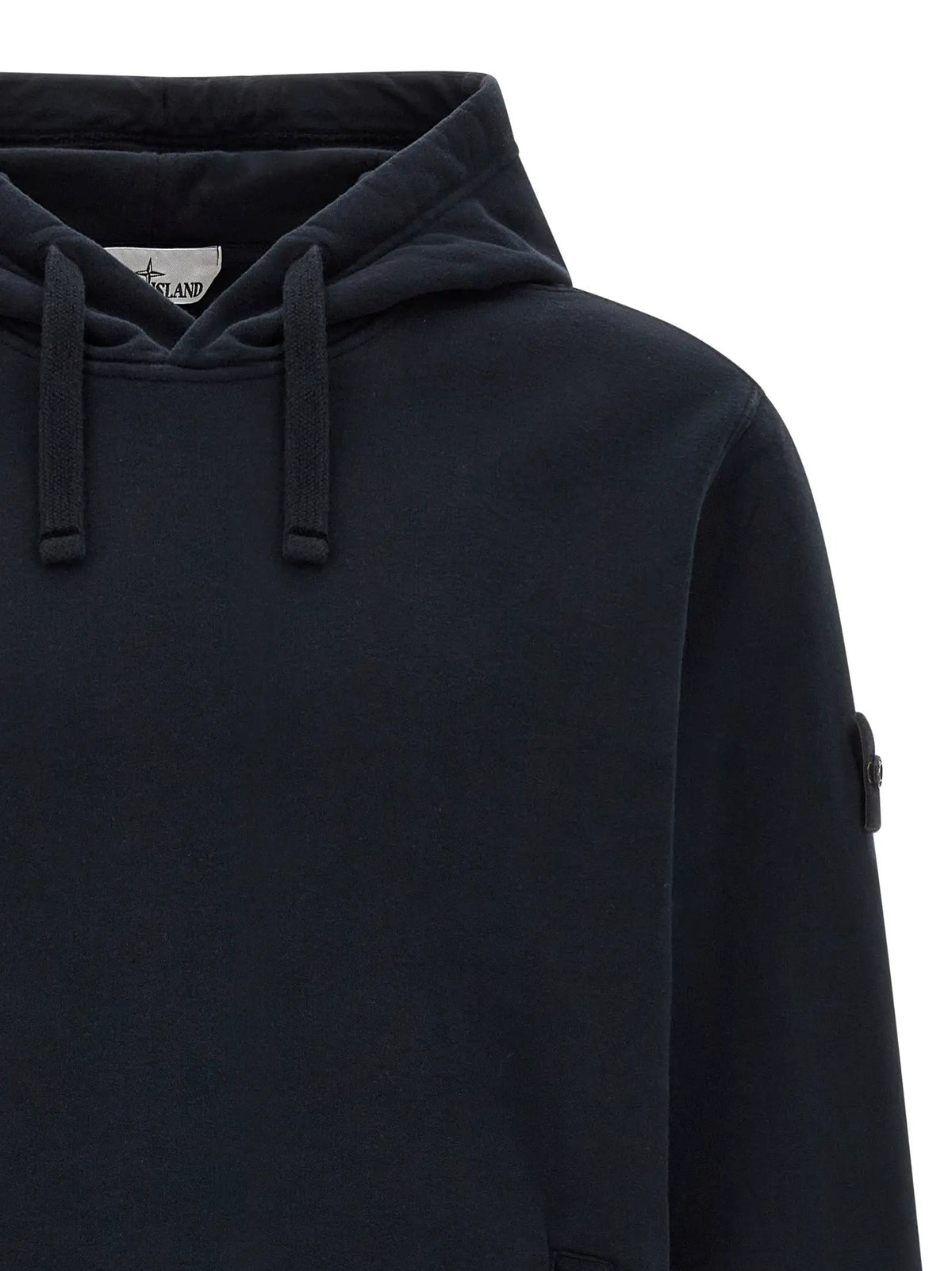 Stone Island Blue Cotton Sweatshirt