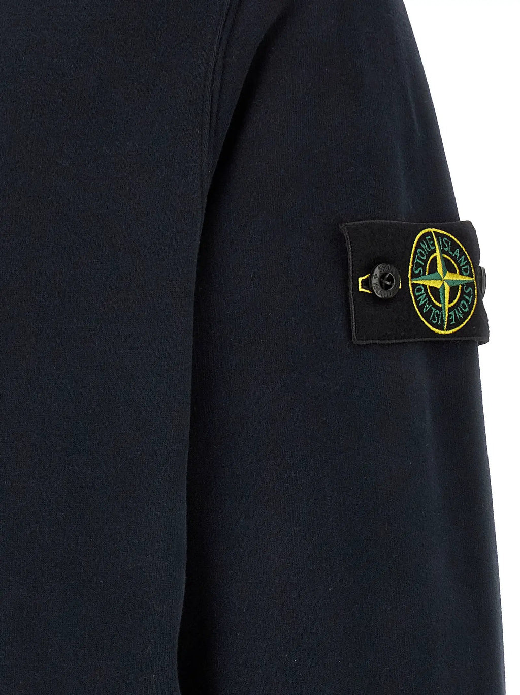 Stone Island Blue Cotton Sweatshirt