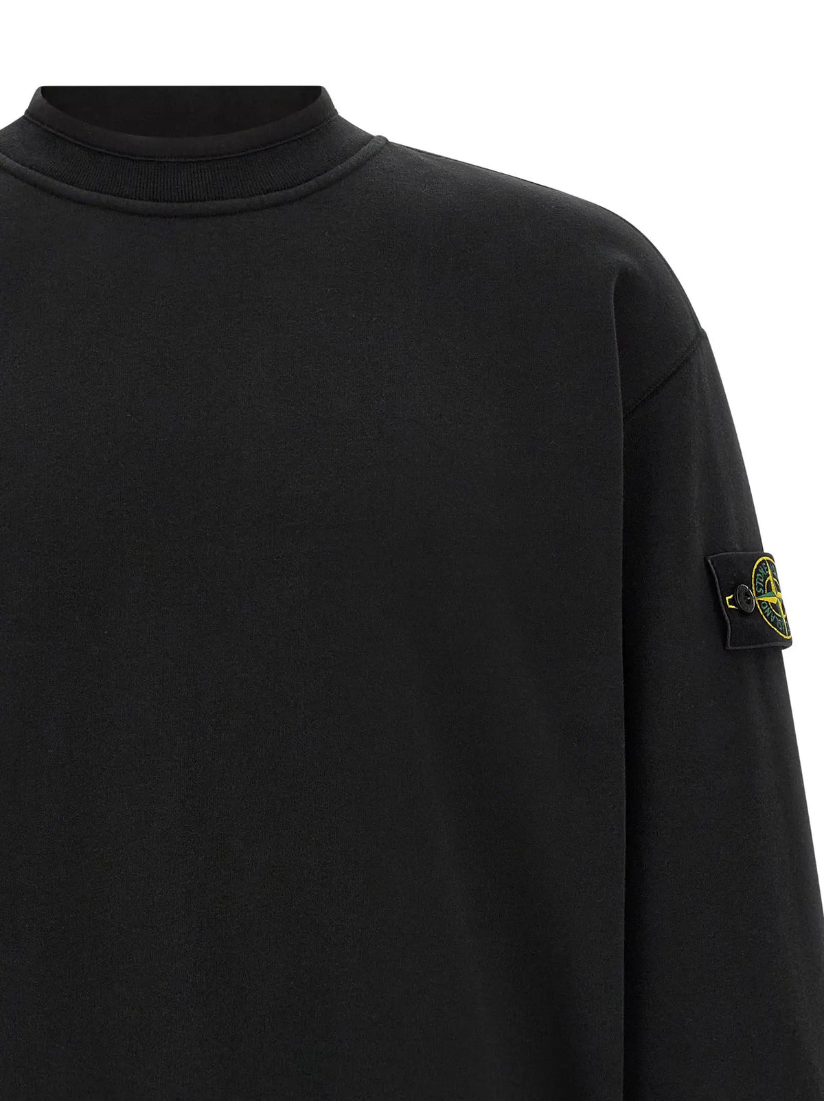 Stone Island Black Cotton Sweatshirt