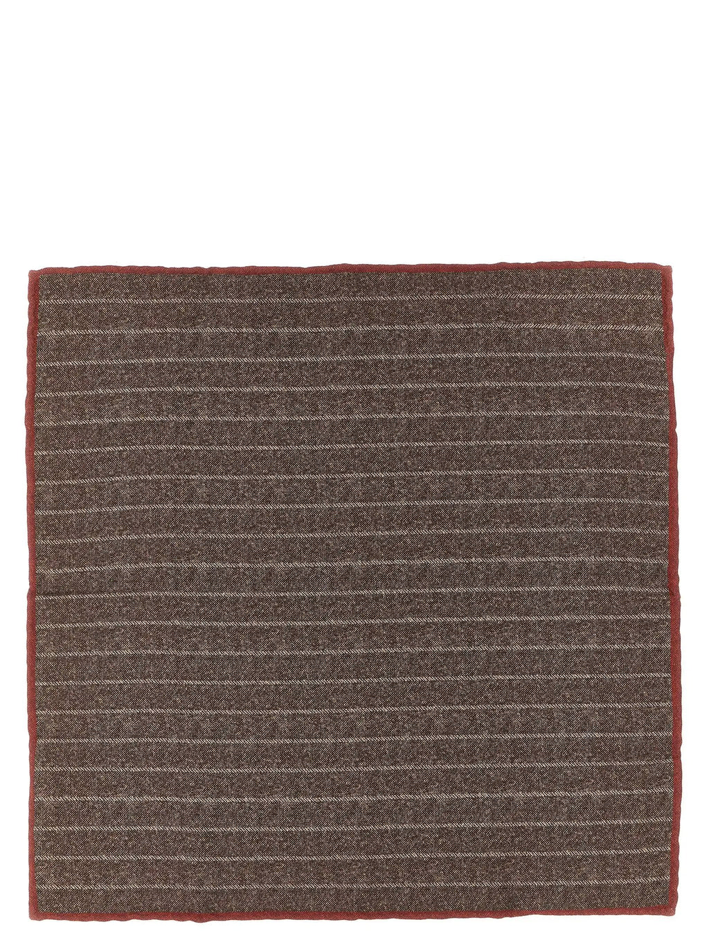 Brunello Cucinelli Brown Silk Scarf