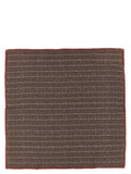 Brunello Cucinelli Brown Silk Scarf