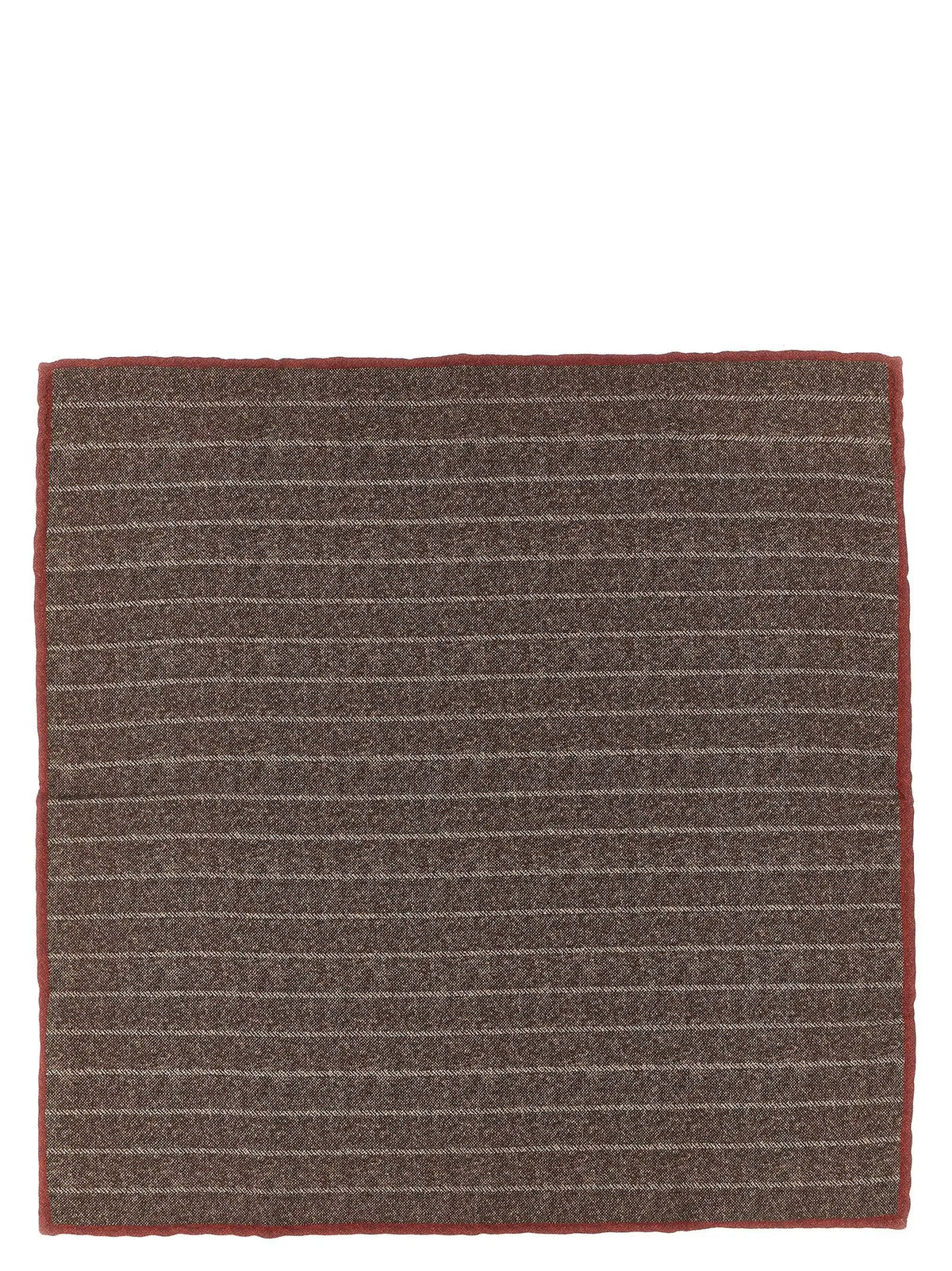 Brunello Cucinelli Brown Silk Scarf