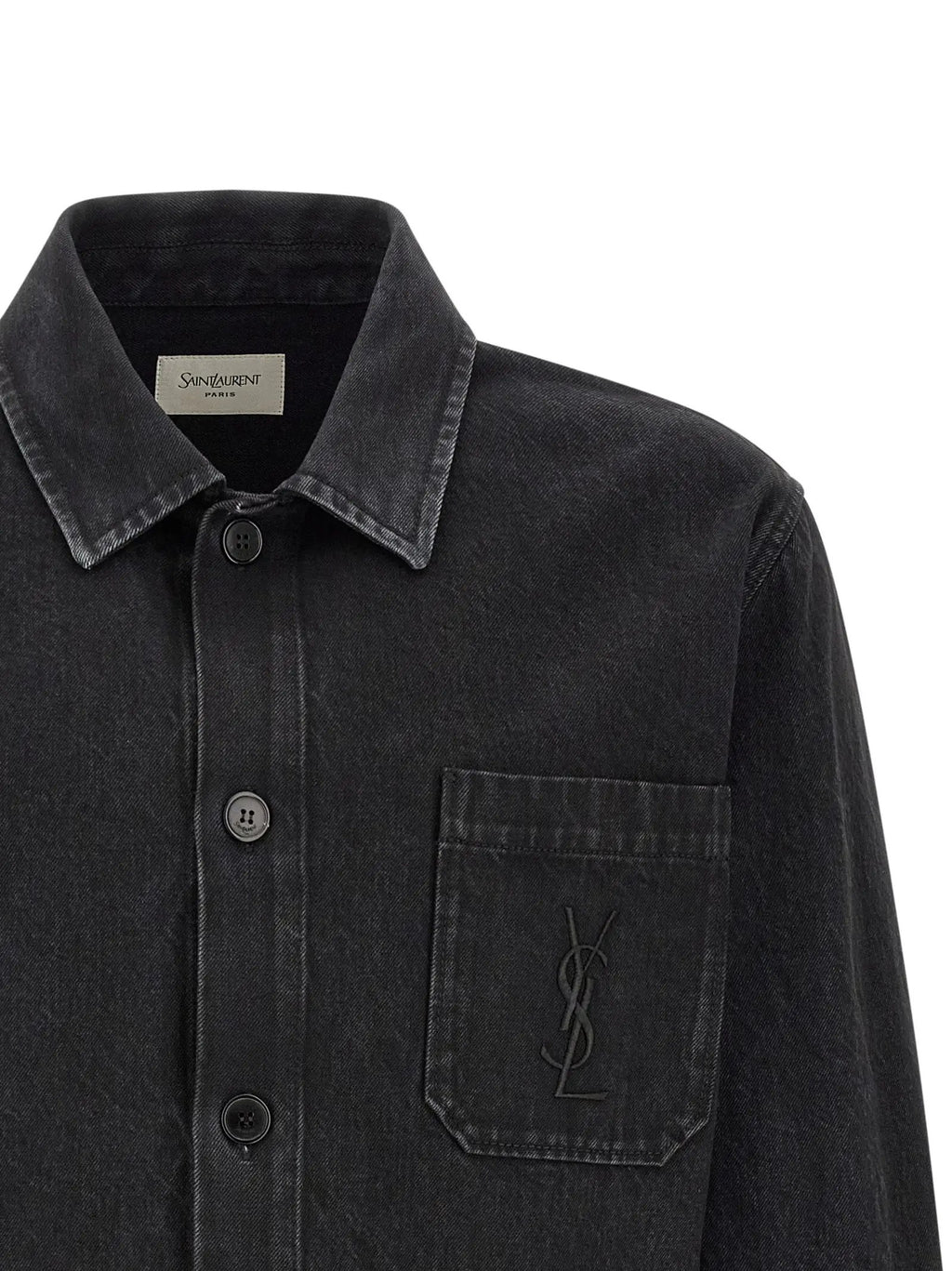 Saint Laurent Black Cotton Blouse