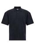 Saint Laurent Blue Cotton Polo Shirt