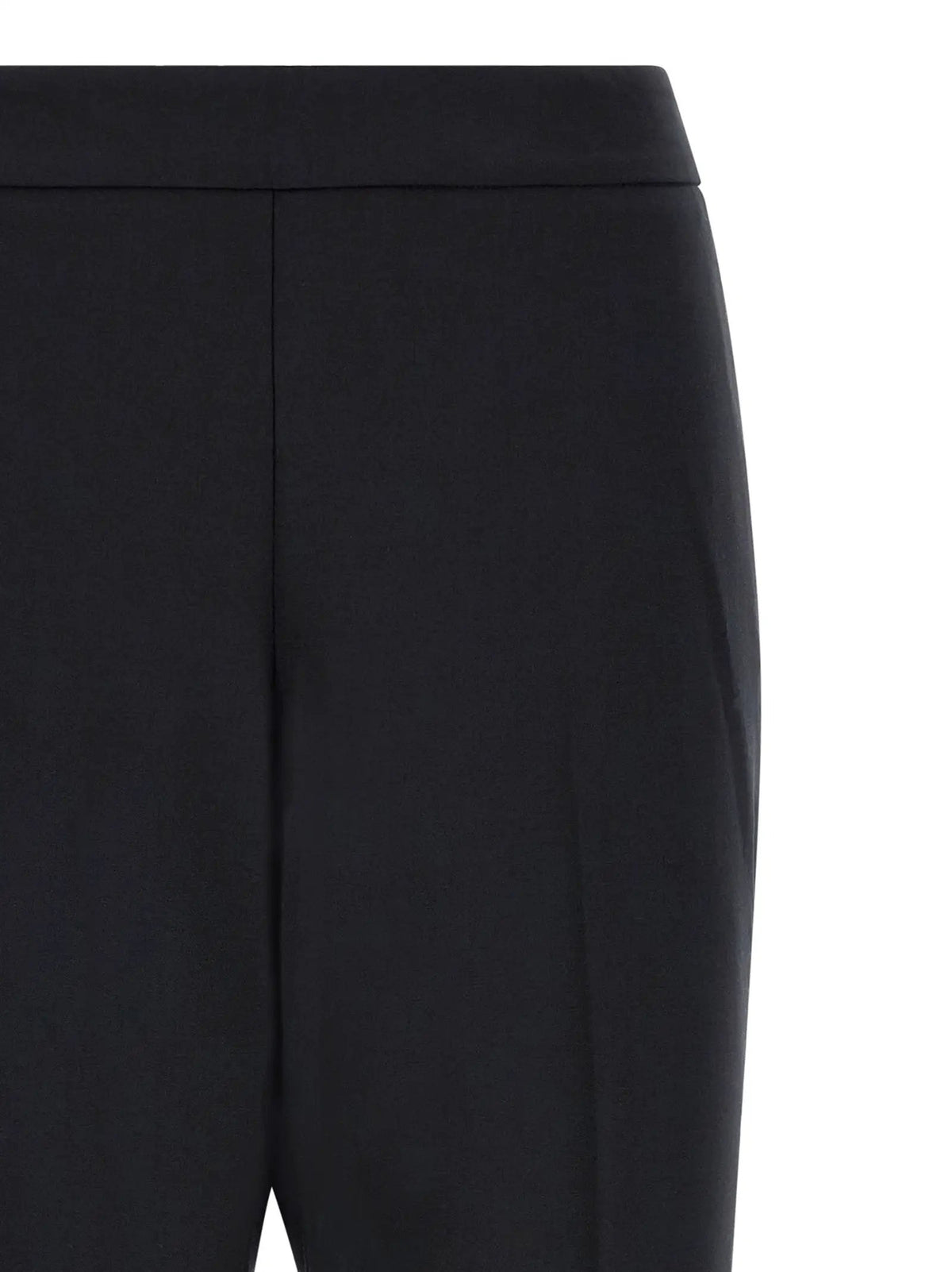 Alberto Biani Black Polyester Cropped Pants
