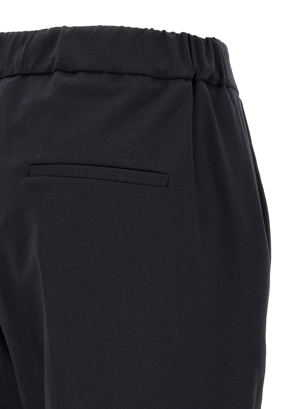 Alberto Biani Black Polyester Cropped Pants
