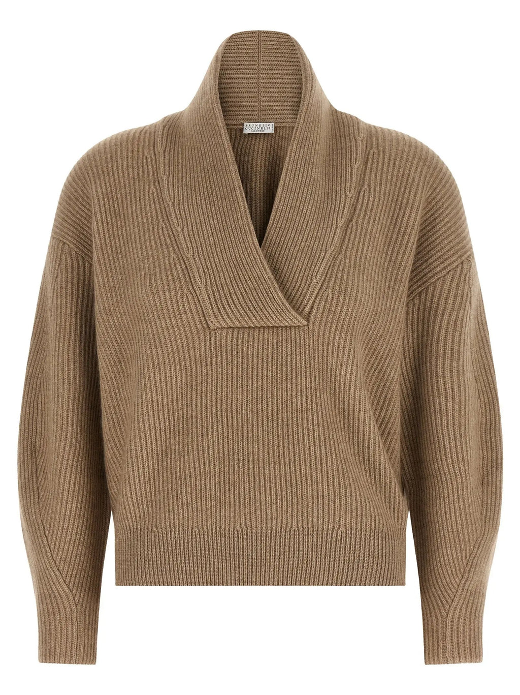 Brunello Cucinelli Beige Cashmere Cardigan