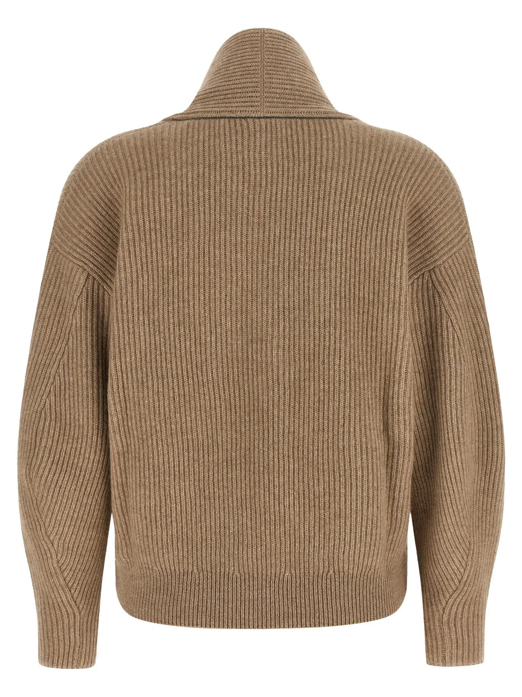 Brunello Cucinelli Beige Cashmere Cardigan