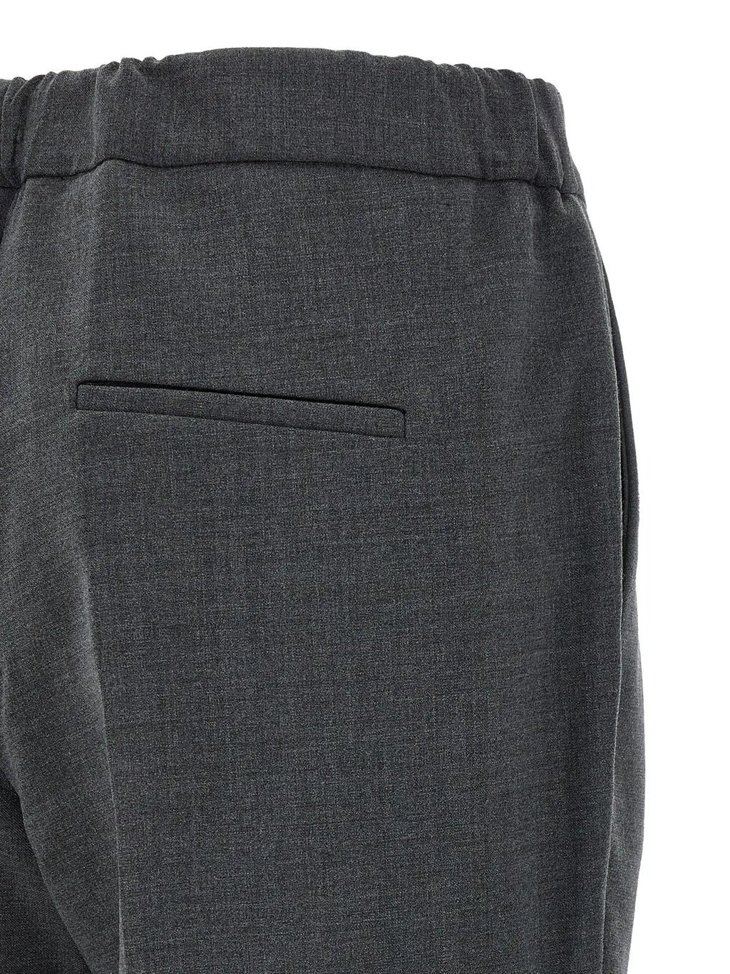 Alberto Biani Gray Polyester Cropped Pants