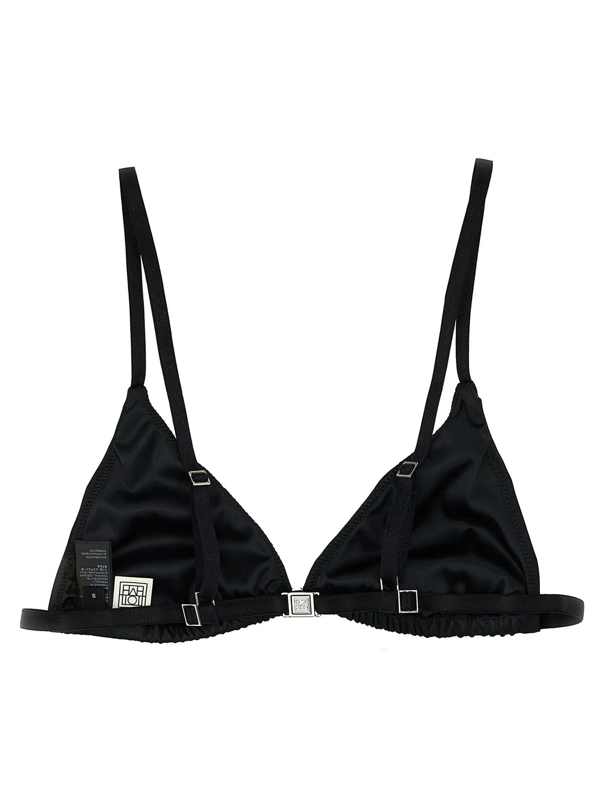 TOTEME Black Polyester Bra