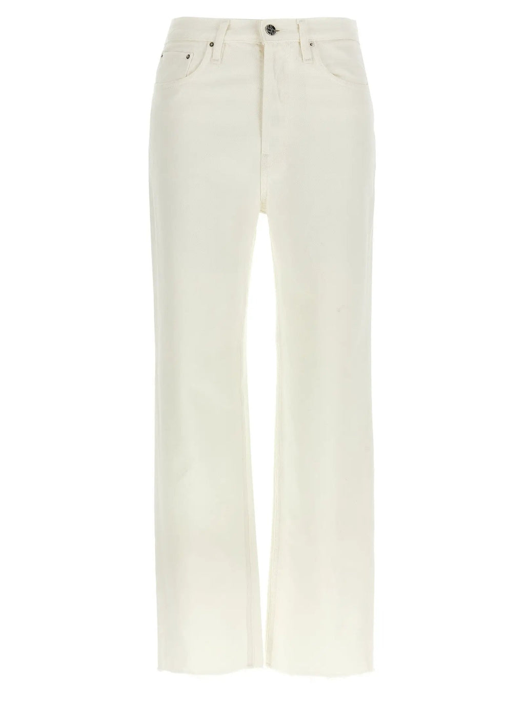 TOTEME White Cotton High-Waisted Jean