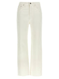 TOTEME White Cotton High-Waisted Jean