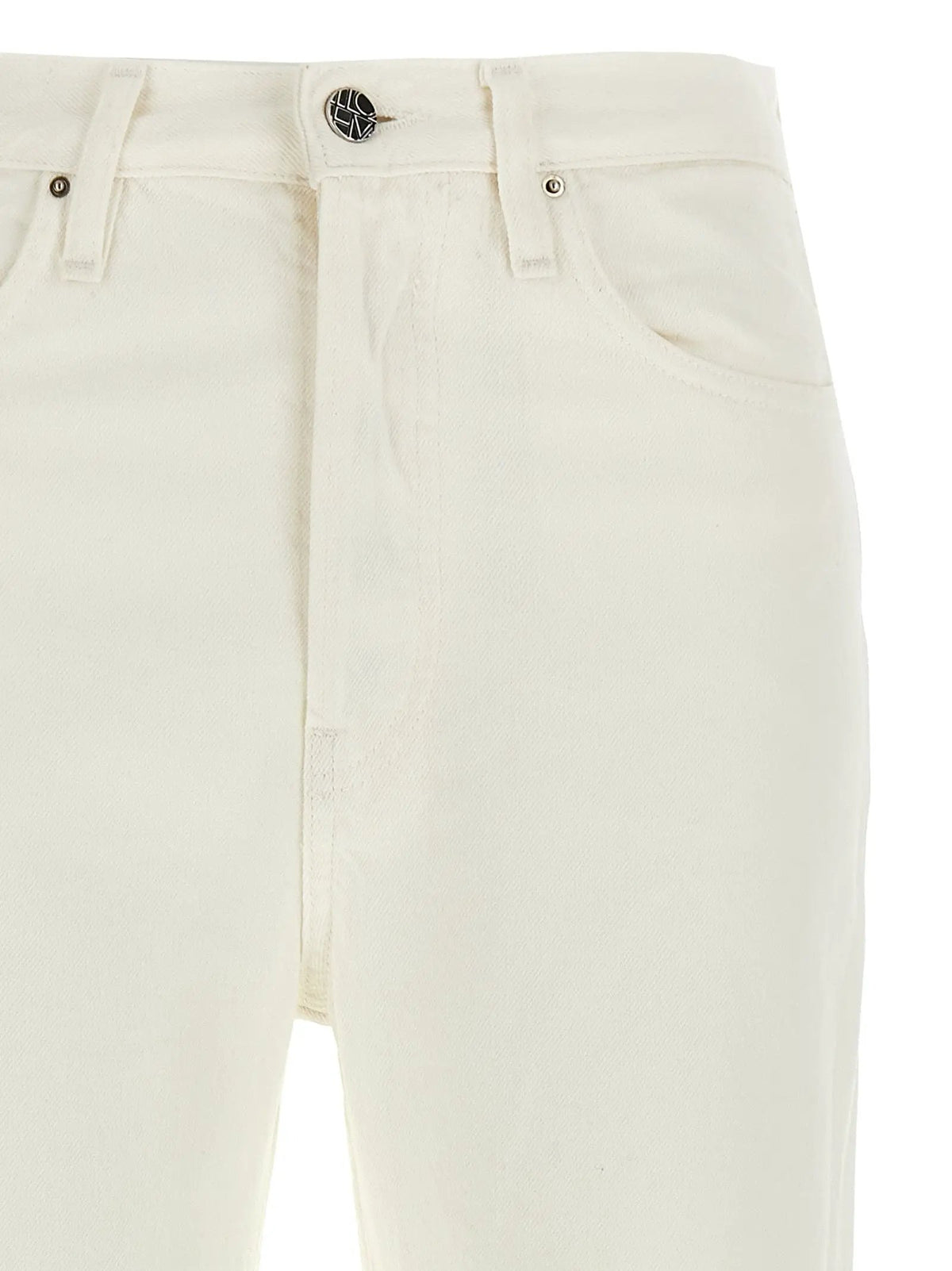 TOTEME White Cotton High-Waisted Jean