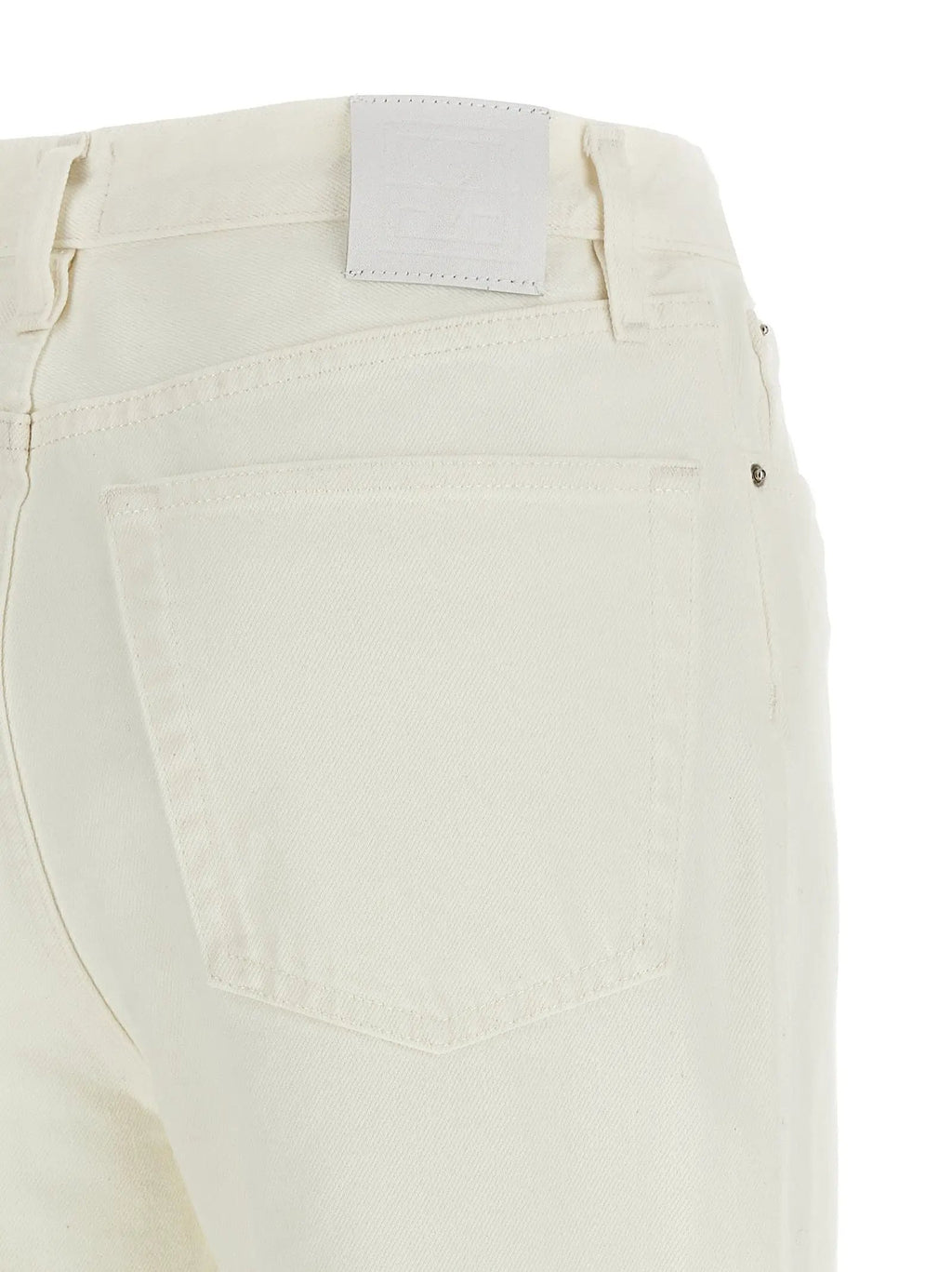 TOTEME White Cotton High-Waisted Jean