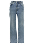 TOTEME Blue Cotton Straight-Leg Jeans