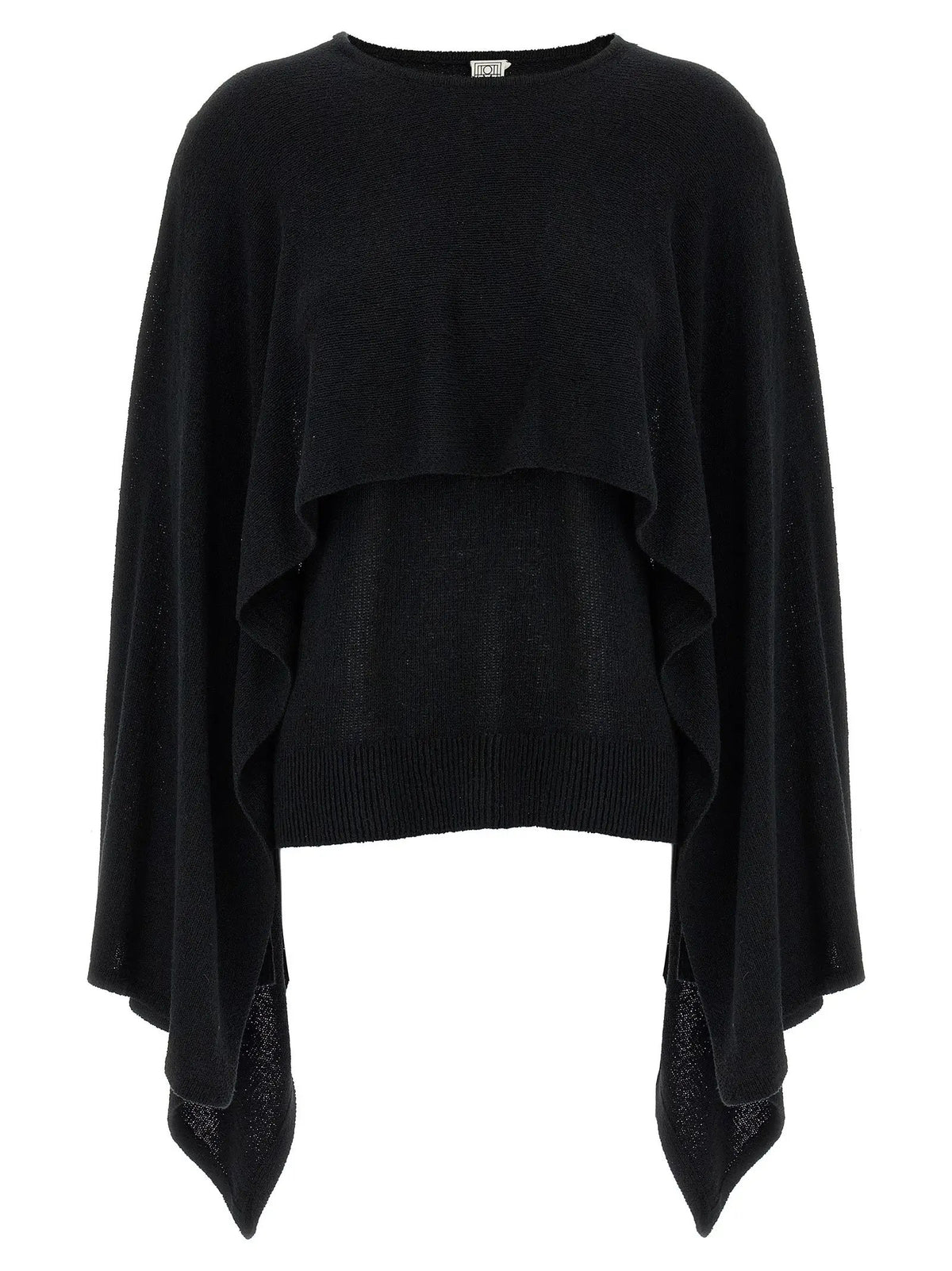 TOTEME Black Silk Cardigan