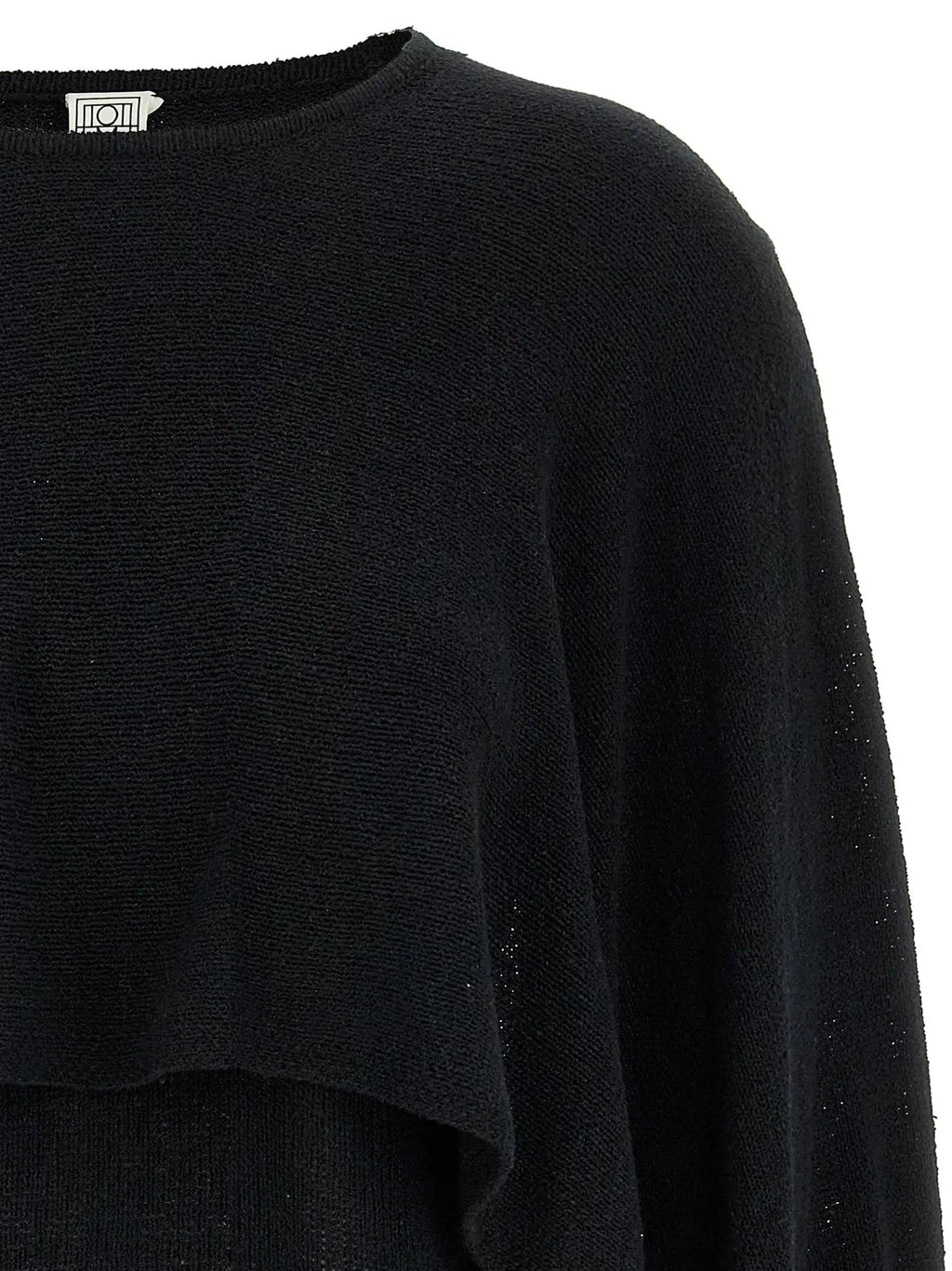 TOTEME Black Silk Cardigan