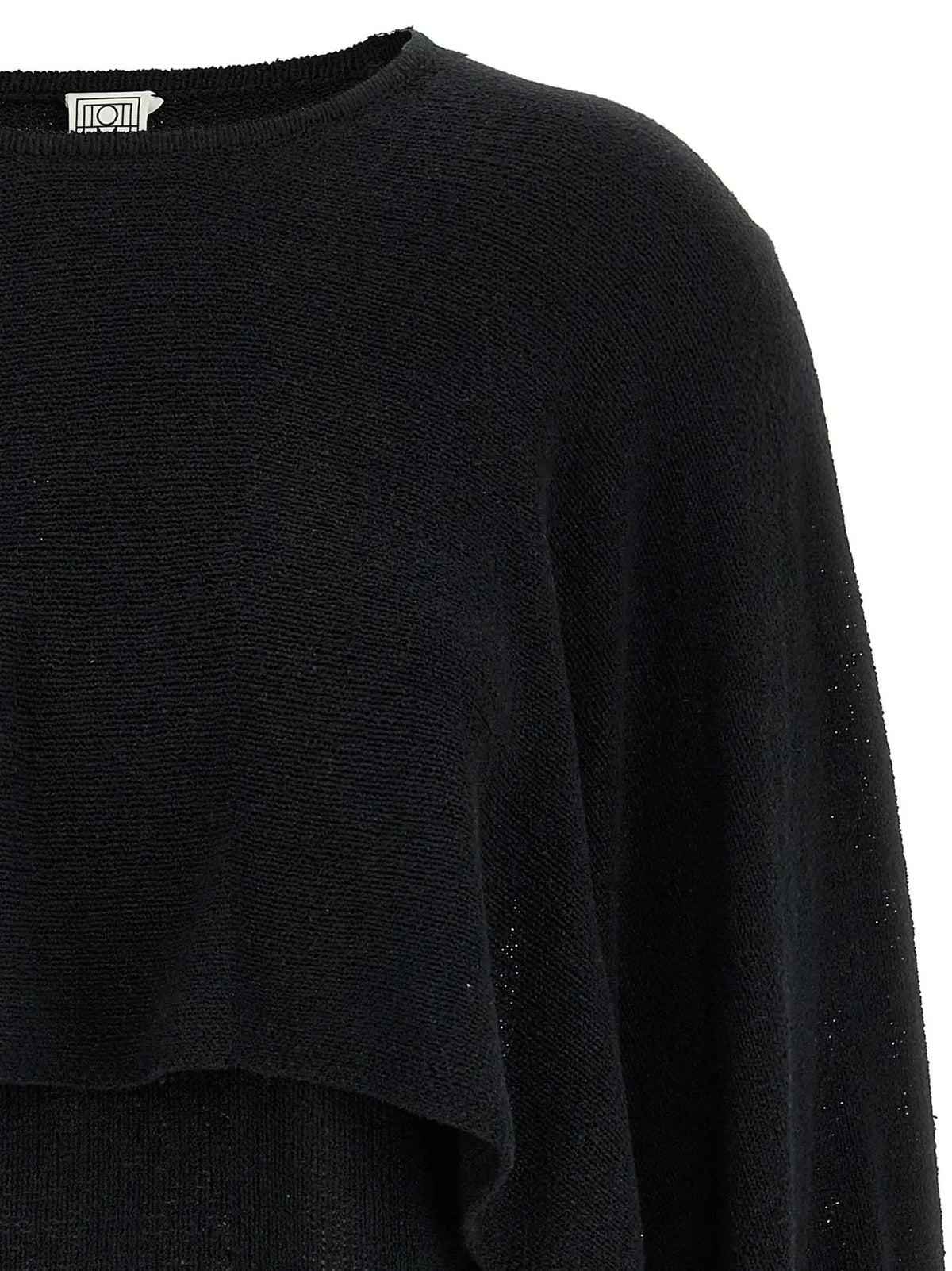 TOTEME Black Silk Cardigan