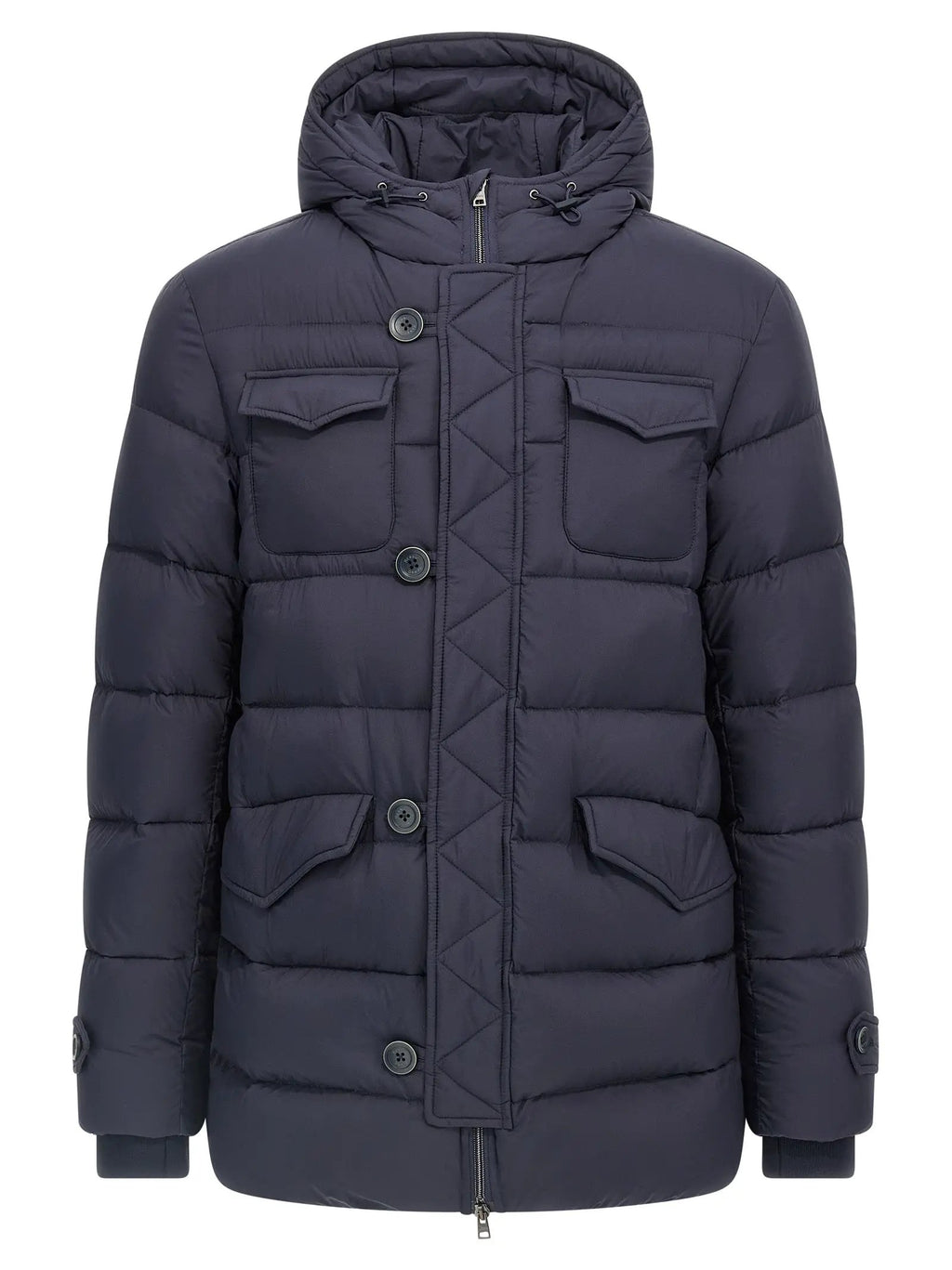Herno Blue Polyamide Full-Length Jacket