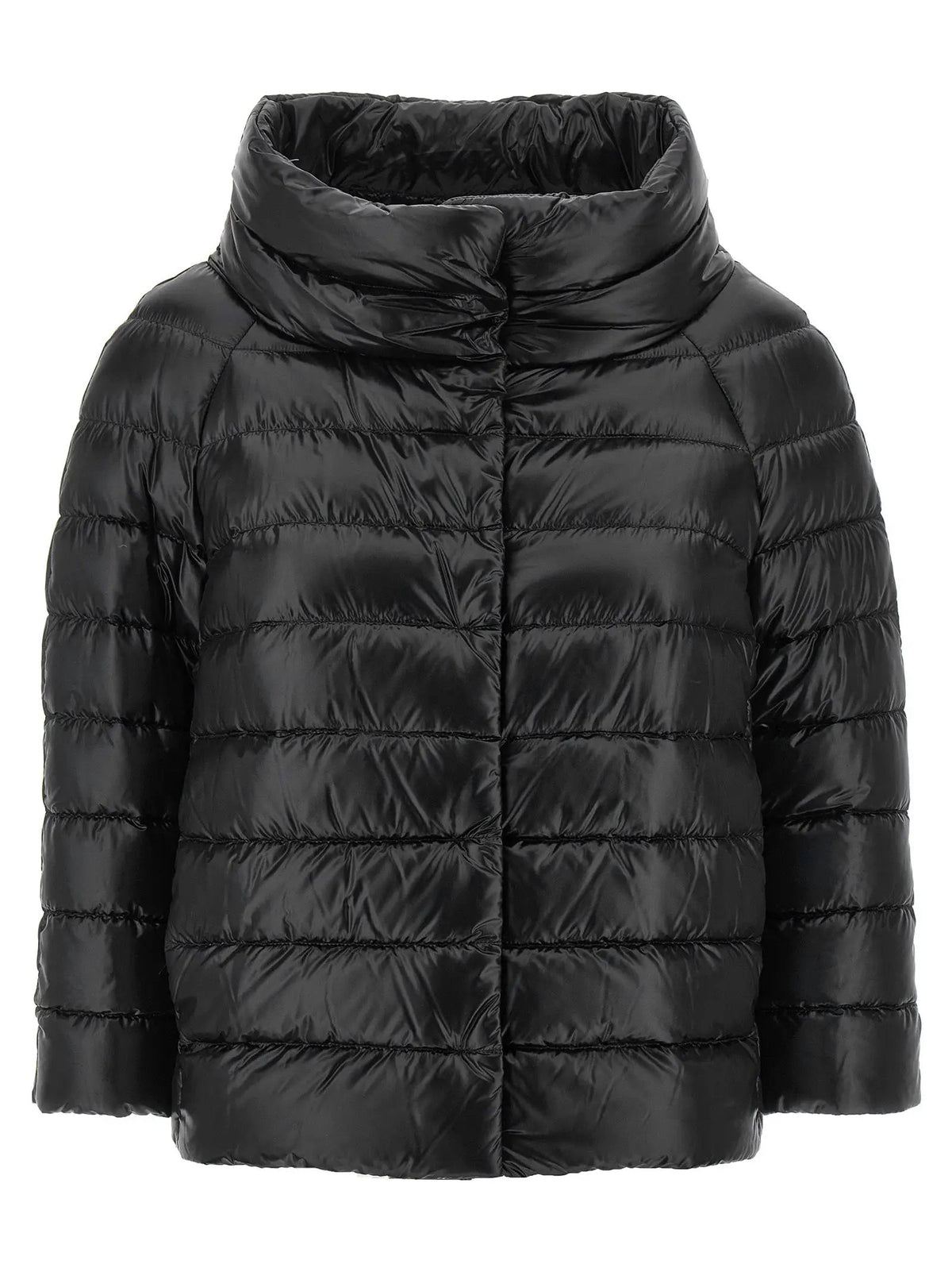 Herno Black Polyamide Full-Length Jacket
