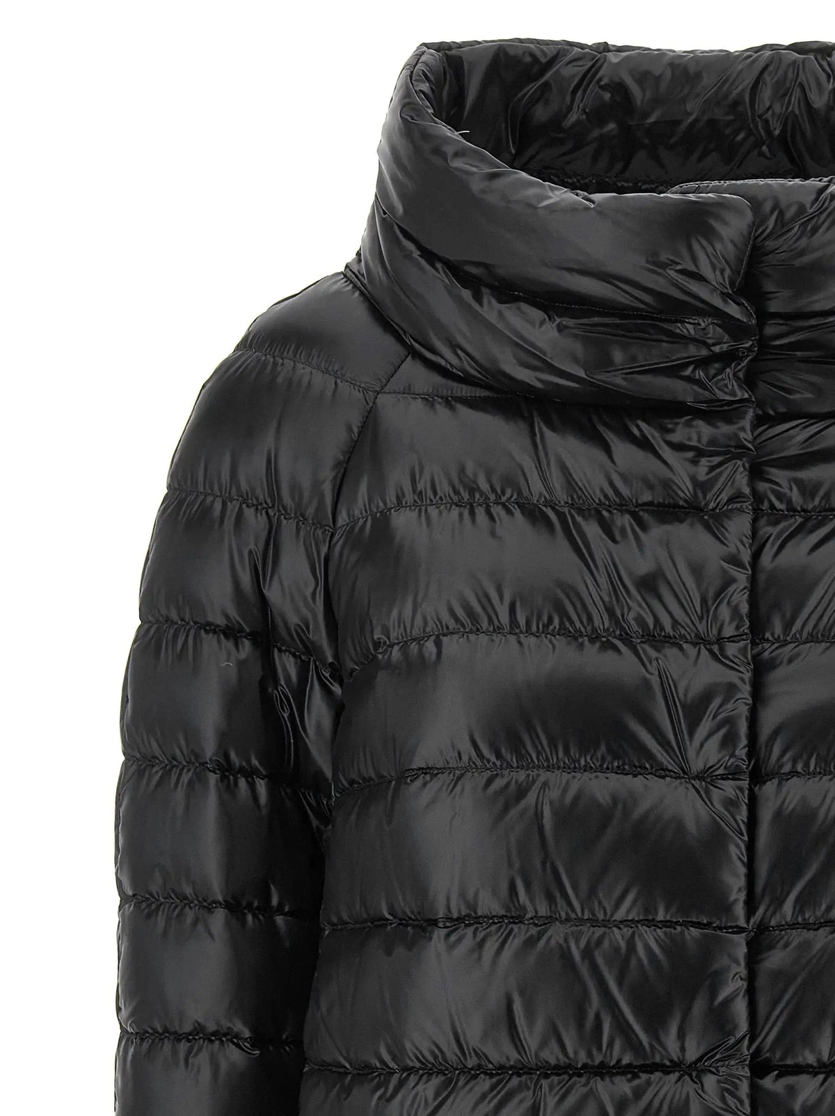 Herno Black Polyamide Full-Length Jacket
