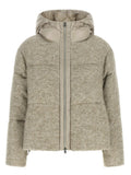 Herno Beige Wool Full-Length Jacket