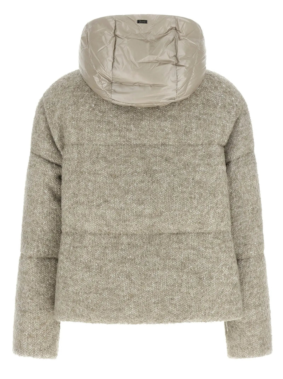 Herno Beige Wool Full-Length Jacket