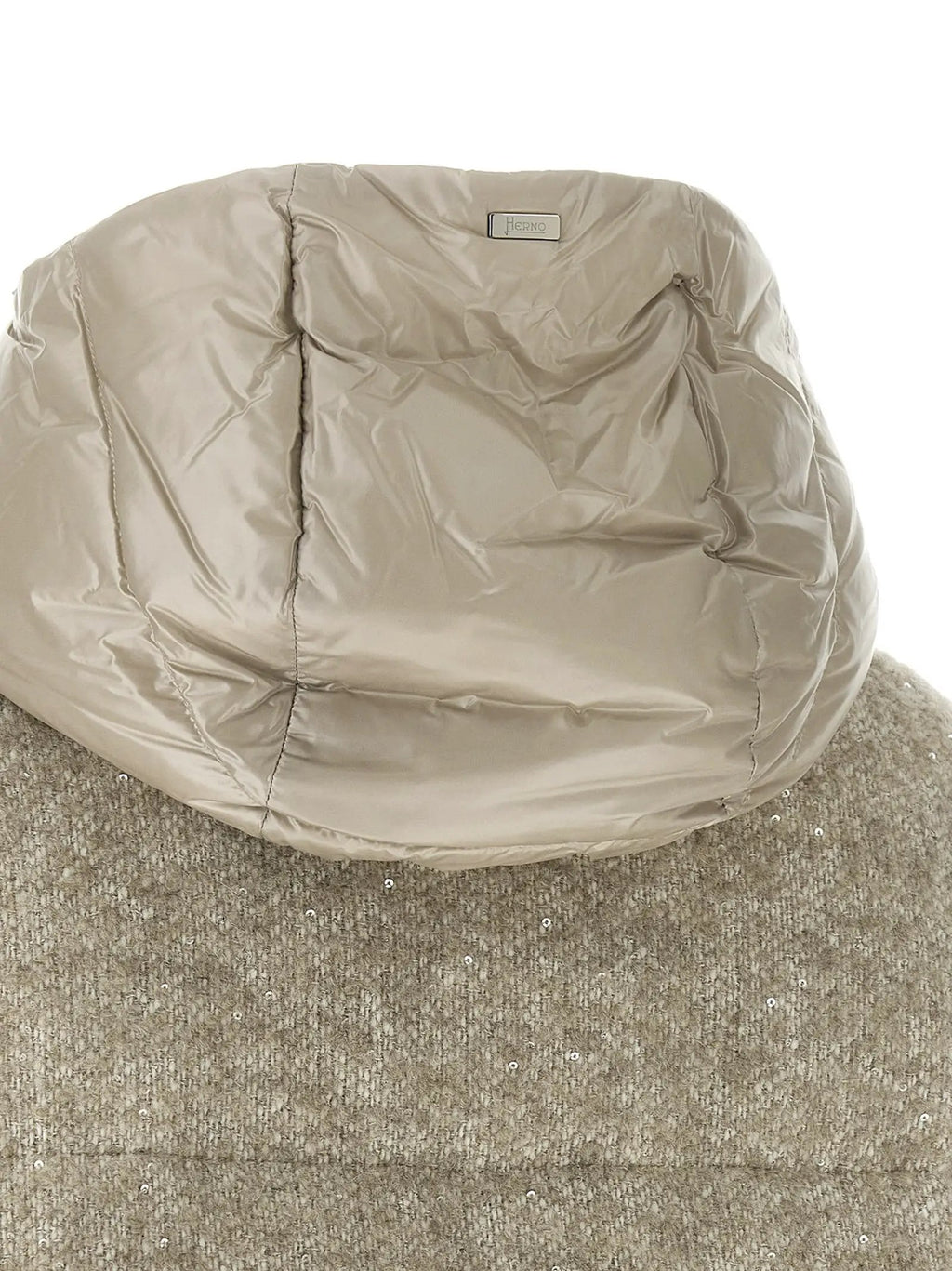 Herno Beige Wool Full-Length Jacket