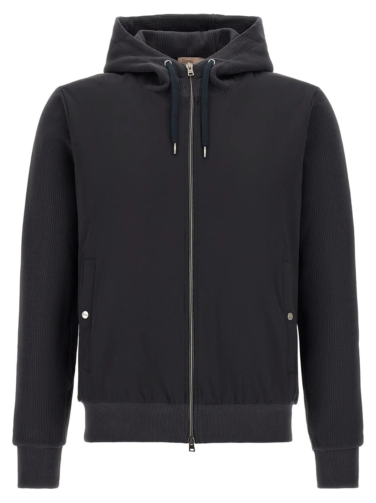 Herno Blue Cotton Shell Jacket