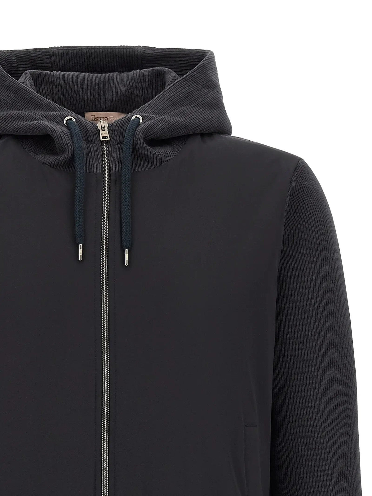 Herno Blue Cotton Shell Jacket