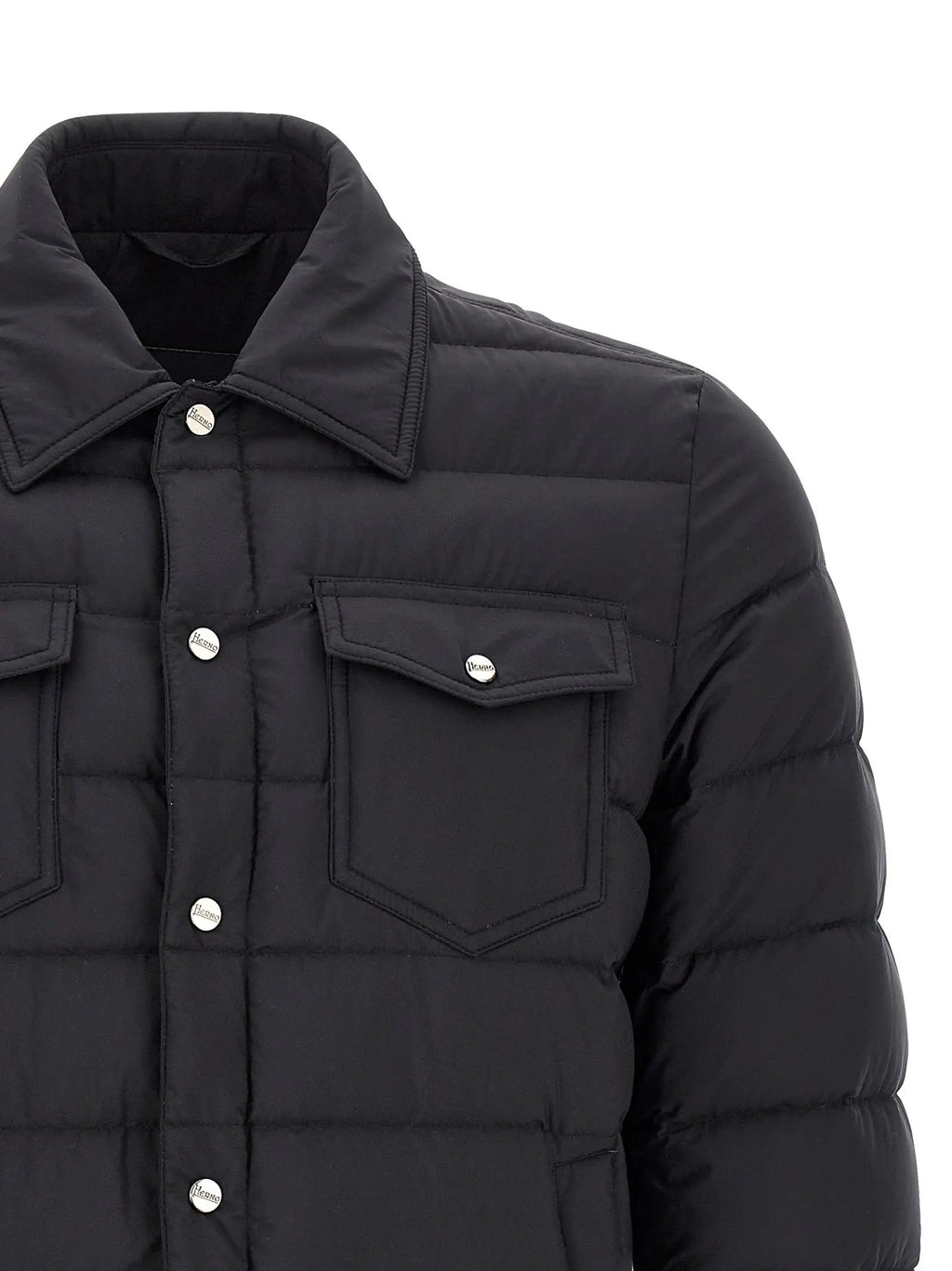 Herno Black Polyamide Full-Length Jacket