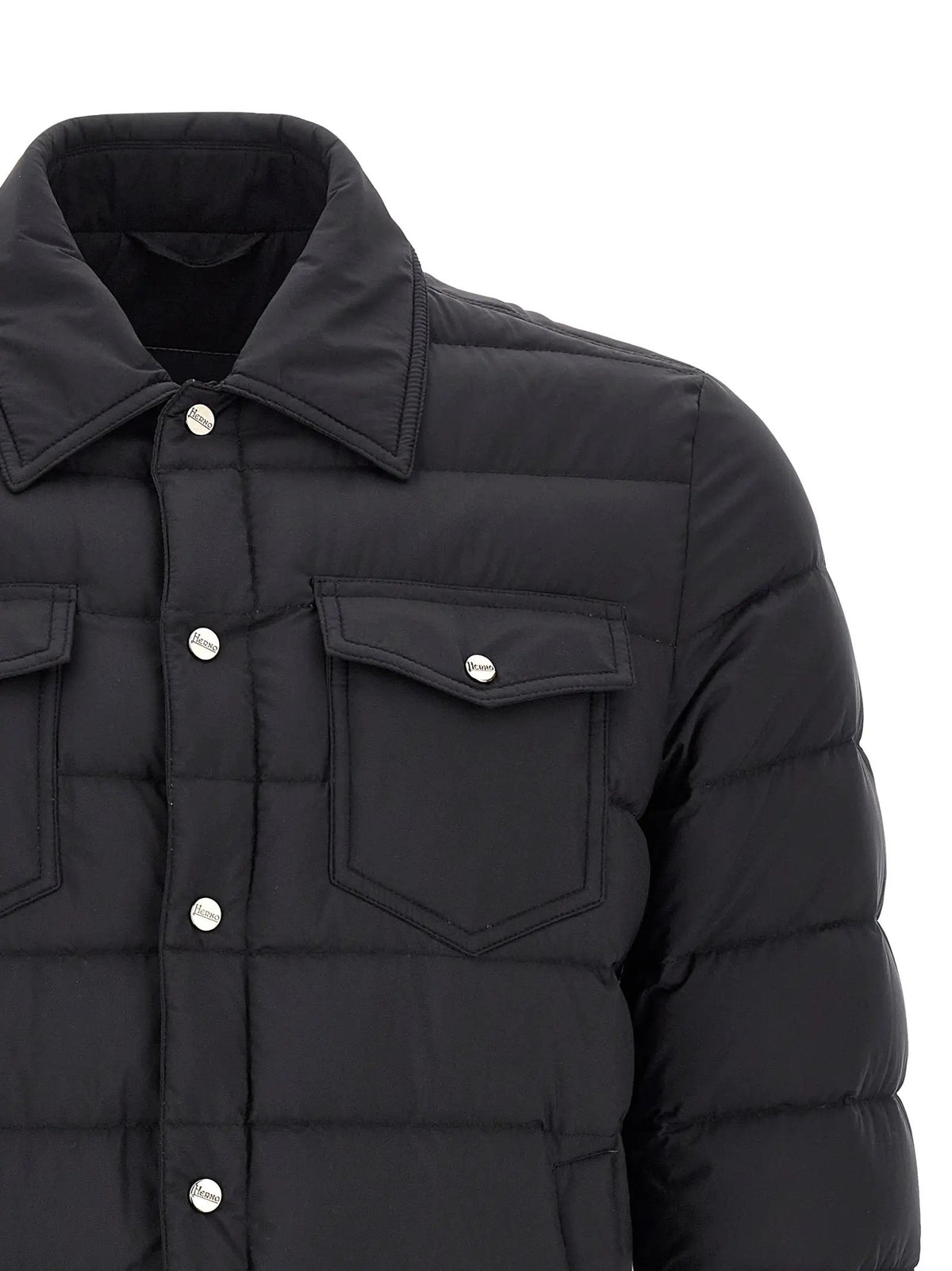 Herno Black Polyamide Full-Length Jacket