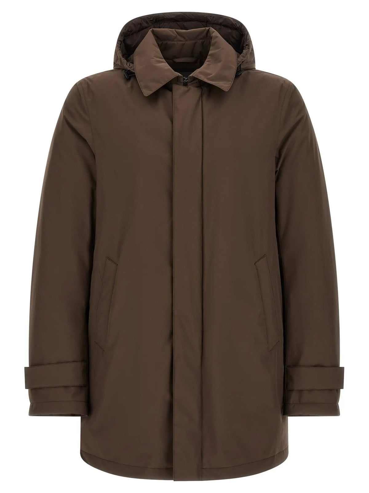 Herno Brown Polyester Parka