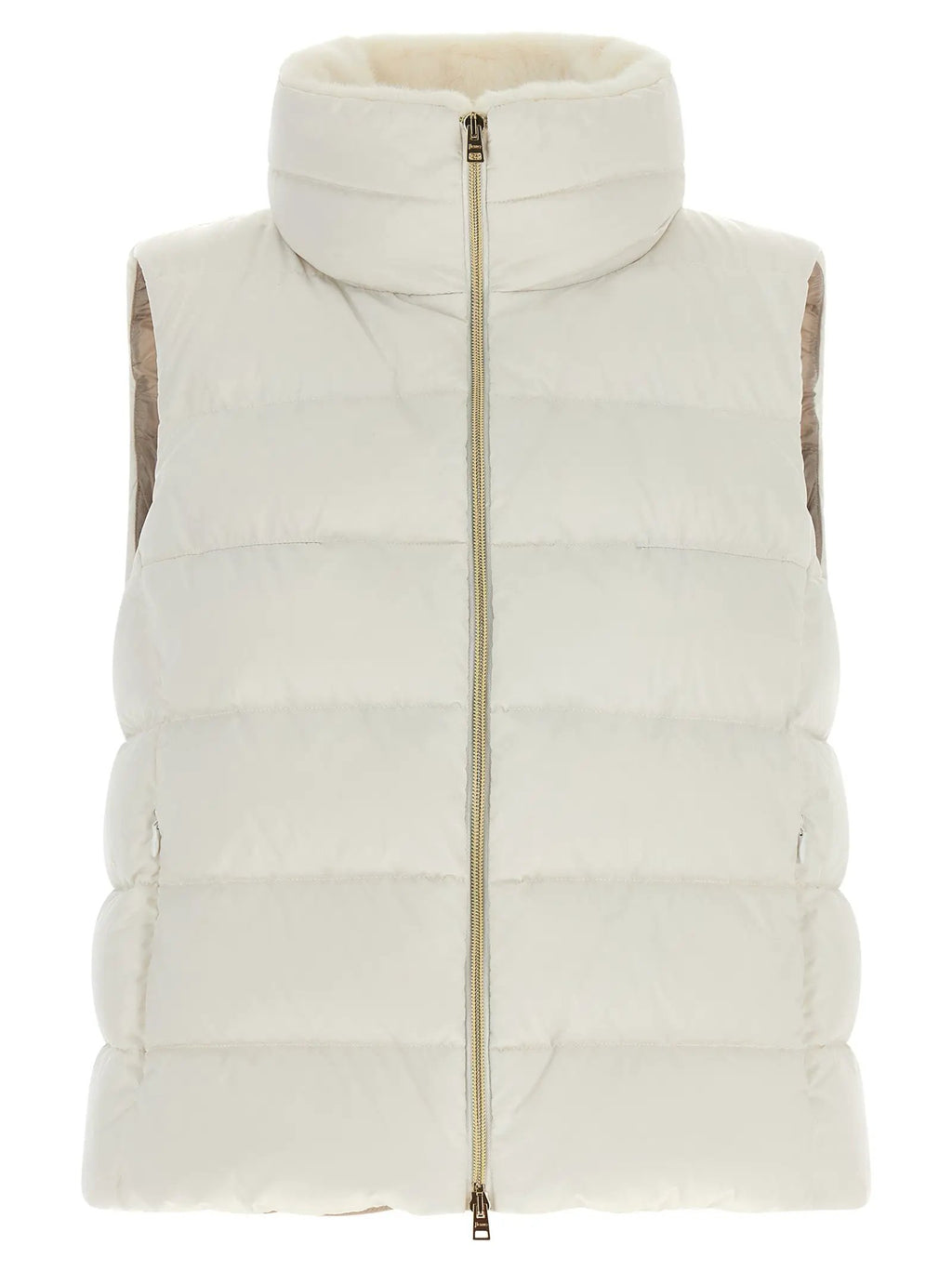 Herno Herno White Polyester Sleeveless Jacket